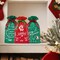 Wrapables Non-Woven Christmas Holiday Drawstring Gift Bags for Party Favors, Goodie Bag, Treats, Gift Wrap, Parties (Set of 8)
